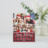 Carte Postale Calligraphie moderne plaid amusant pour 4 photos d (Debout devant)