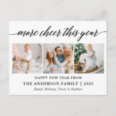 Carte Postale Calligraphie moderne plus de joie cette année 3 ph (Devant)