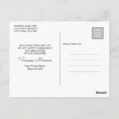 Carte Postale Calligraphie moderne Script 3 Photo WxB Graduation (Dos)