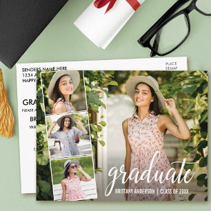 Carte Postale Calligraphie Moderne Script 4 Fête de Remise de Di