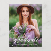 Carte Postale Calligraphie moderne Script Diplômé photo (Devant)
