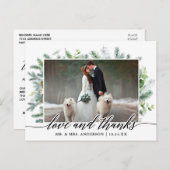 Carte Postale Calligraphie Noël Pinède Mariage Photo (Devant / Derrière)