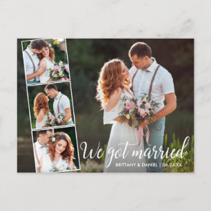 Carte Postale Calligraphie Nous Nous Marions 4 Photo