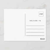 Carte Postale Calligraphie Photo Graduation Blank Merci (Dos)