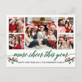 Carte Postale Calligraphie Plus Cheval Cette Année 5 Photo Vert (Devant)