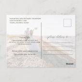 Carte Postale Calligraphie Script Moderne Simple Deux Photo Élég (Dos)