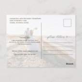 Carte Postale Calligraphie Script Simple Élégant Deux Photo Mode (Dos)