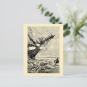 Carte Postale Calmar géant de 2000 ligues sous la mer (Debout devant)