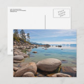 Carte Postale Calme anse sur la rive est du lac Tahoe... (Devant / Derrière)