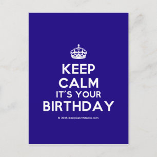 Carte Postale Calme c'est ton anniversaire
