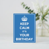 Carte Postale Calme c'est ton anniversaire (Debout devant)
