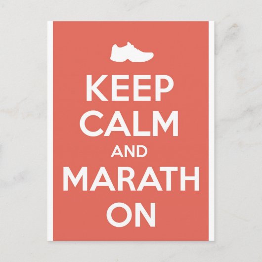 Carte Postale Calme et marathon (Devant)