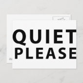 Carte Postale Calme S'Il Vous Plaît (Devant / Derrière)