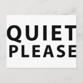 Carte Postale Calme S'Il Vous Plaît (Devant)