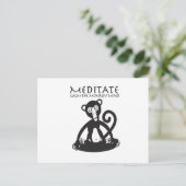 Carte Postale Calme ton esprit singe (Debout devant)