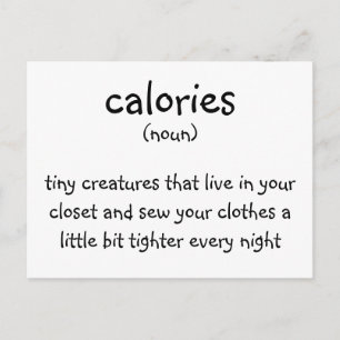 Carte Postale calories