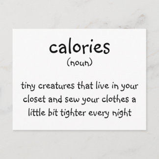 Carte Postale calories