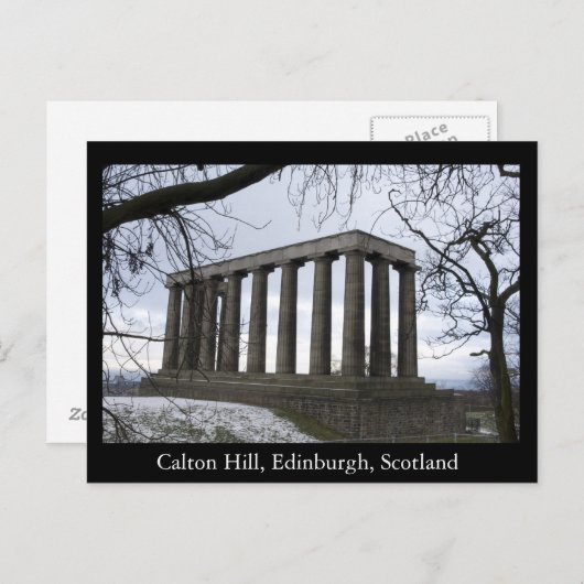 Carte Postale Calton Hill, Édimbourg, Écosse (Devant / Derrière)