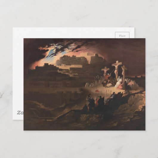 Carte Postale Calvaire par John Martin (Devant / Derrière)