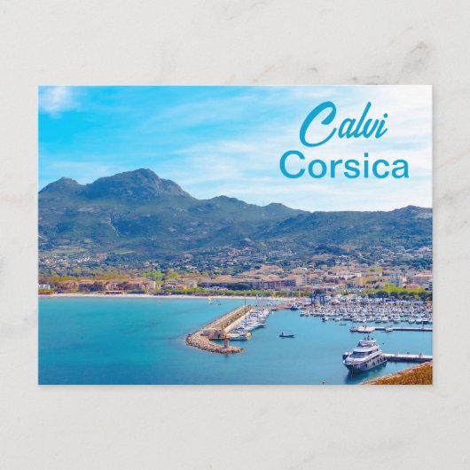 Carte Postale Calvi Panorama Corse France (Devant)