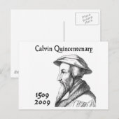 Carte Postale Calvin Quincentenaire (Devant / Derrière)