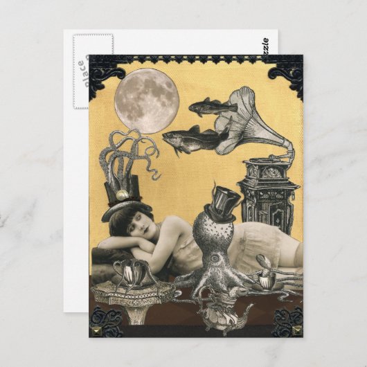 Carte postale Calypso Steampunk (Devant / Derrière)
