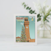 Carte Postale Camapnile de Murano et arbre de verre (Debout devant)