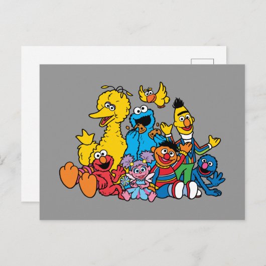 Carte Postale Camarades de la douce rue Sésame (Devant / Derrière)