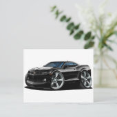 Carte Postale Camaro noir-blanc 2010-12 (Debout devant)