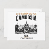 Carte Postale Cambodge (Devant / Derrière)