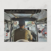 Carte Postale Cambodge à l'intérieur d'un Tuk Tuk, date personna (Devant)
