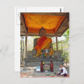 Carte postale Cambodge, Angkor Thom Bouddha (Devant / Derrière)