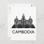 Carte Postale Cambodge Angkor Vat (Devant / Derrière)