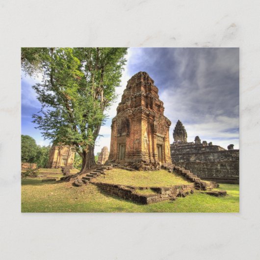 Carte Postale Cambodge, Angkor Vat. Vue sur le temple de Bakong. (Devant)