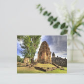 Carte Postale Cambodge, Angkor Vat. Vue sur le temple de Bakong. (Debout devant)