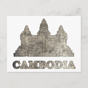 Carte Postale Cambodge vintage