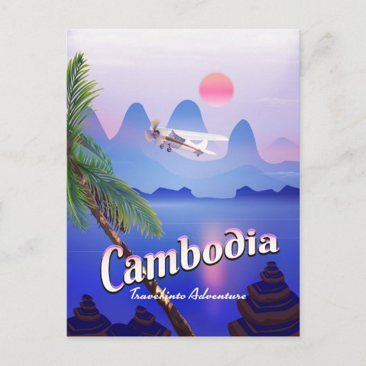 Carte Postale Cambodge : Voyager dans l'aventure (Devant)