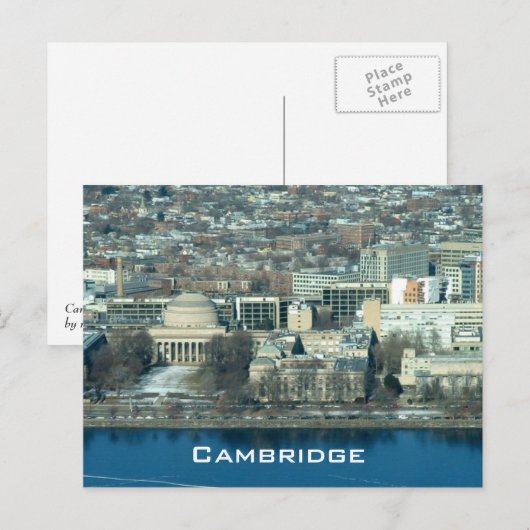 Carte Postale Cambridge (Devant / Derrière)