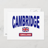 Carte Postale Cambridge Angleterre (Devant / Derrière)