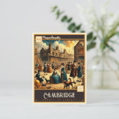 Carte Postale Cambridge, Massachusetts | VINTAGE (Debout devant)