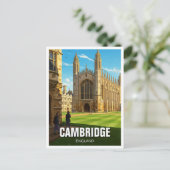 Carte Postale Cambridge University England Travel (Debout devant)