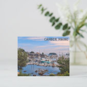 Carte Postale Camden Maine Harbour Water View Bateaux (Debout devant)