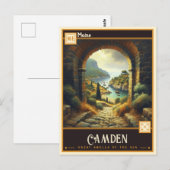 Carte Postale Camden, Maine | VINTAGE (Devant / Derrière)