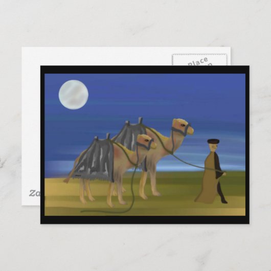 Carte Postale Camel Caravan (Devant / Derrière)