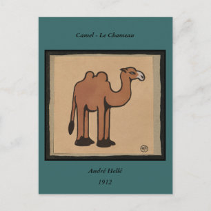 Carte Postale Camel - Colorful Antiquarian Book Illustration