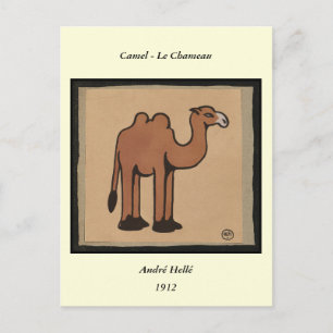 Carte Postale Camel - Colorful Antiquarian Book Illustration