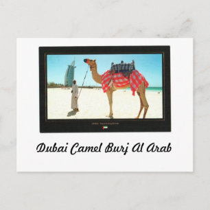 Carte Postale Camel de Dubaï Burj Al Arab
