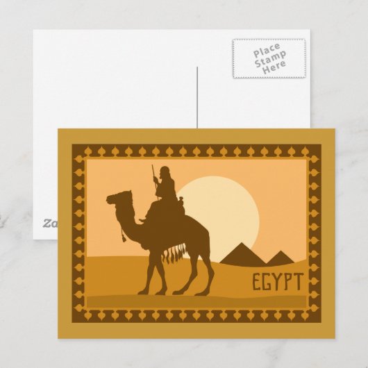 Carte Postale Camel Égypte (Devant / Derrière)