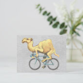 Carte Postale Camel Riding a Bicycle (Debout devant)