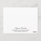 Carte Postale Camelia japonaise (Dos)